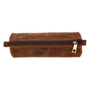 RUSTIC LEATHER PEN PENCIL CASE