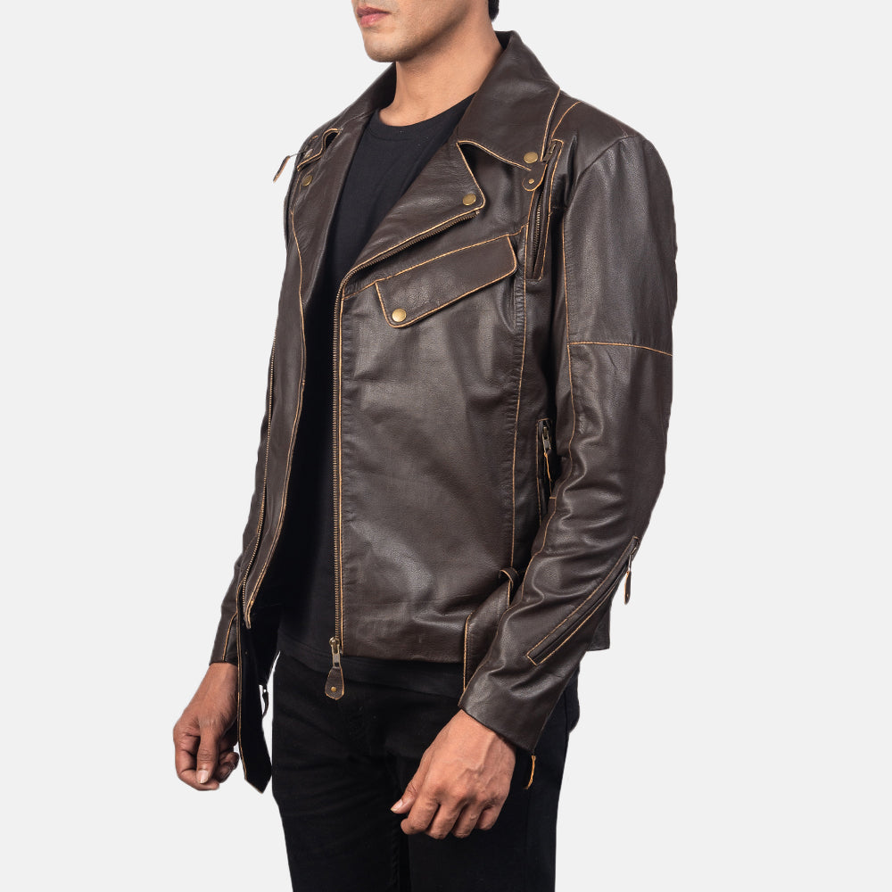 Vincent Leather Biker Jackets - Image 5