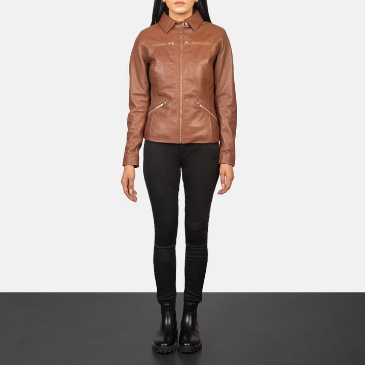 Tomachi Brown Leather Jackets - Image 5
