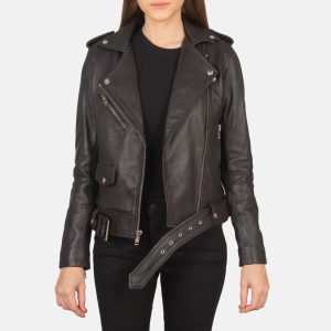 Alison Brown Suede Biker Jackets