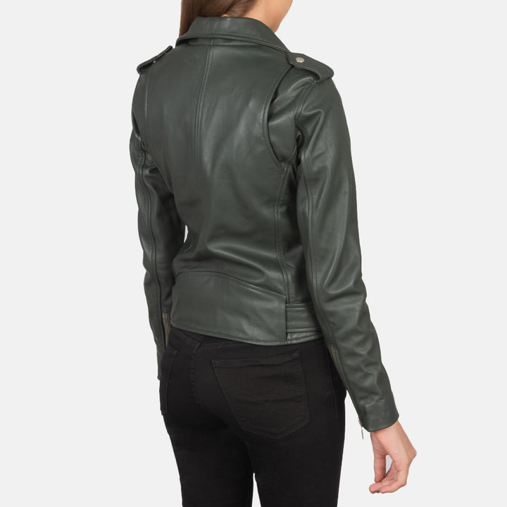 Alison Green Suede Biker Jackets - Image 2