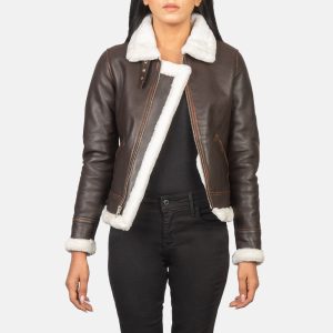 Sherilyn B-3 Brown Leather Bomber Jackets