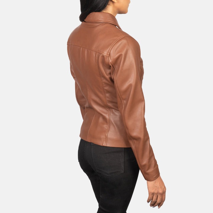 Tomachi Brown Leather Jackets - Image 3
