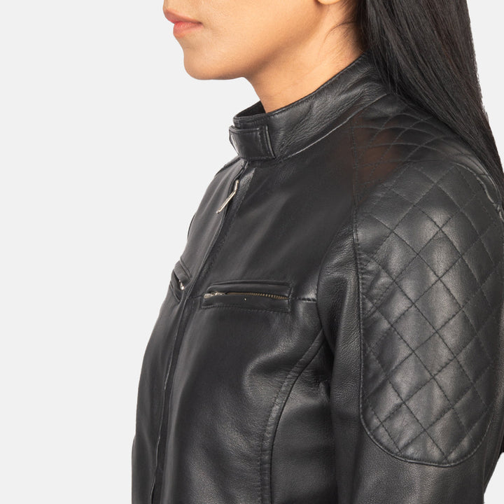 Zenna Black Suede Bomber Jackets - Image 6
