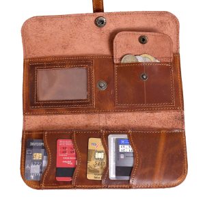 WOMENS TRIFOLD LEATHER WALLET