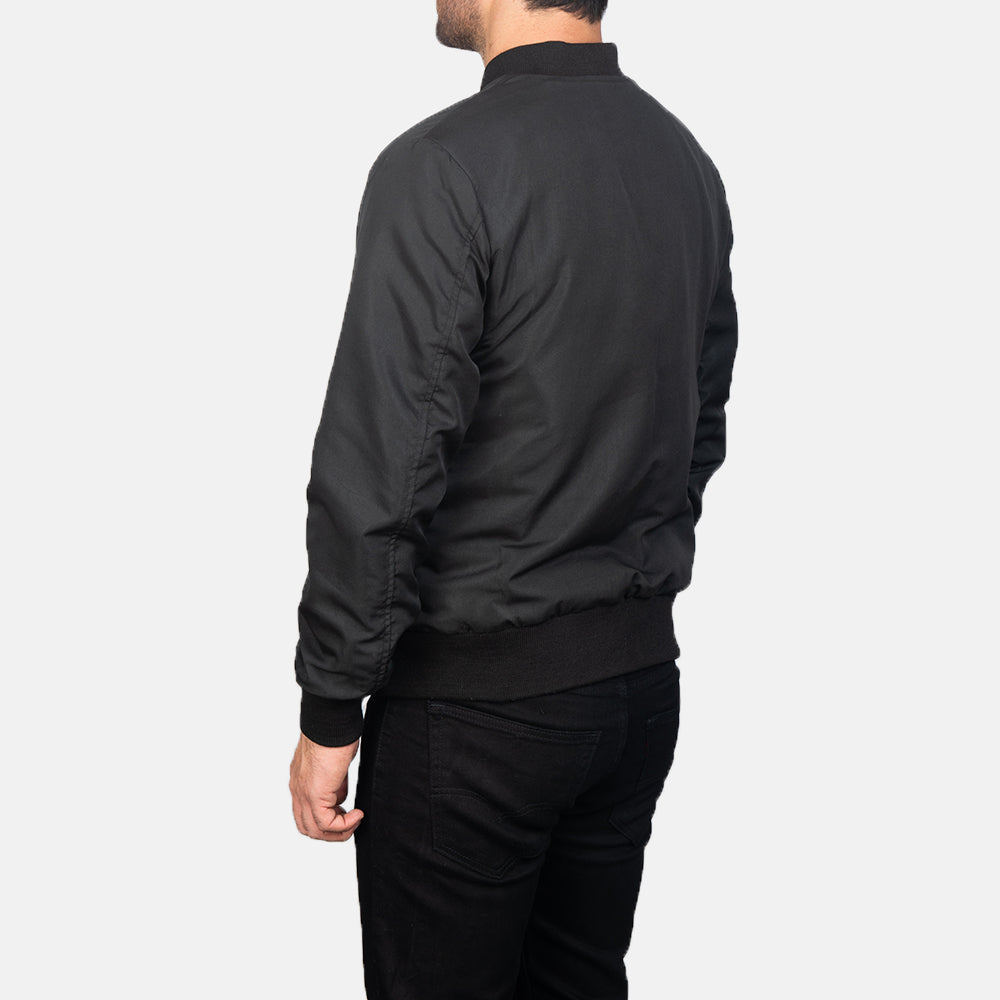Zack Black Bomber Jacket - Image 4